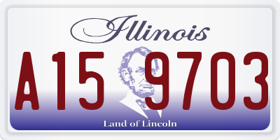 IL license plate A159703
