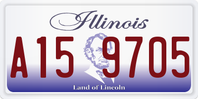 IL license plate A159705