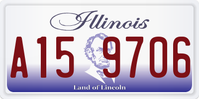 IL license plate A159706