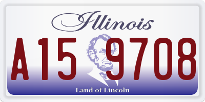 IL license plate A159708