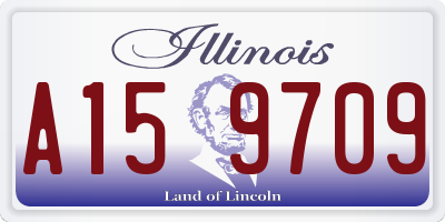 IL license plate A159709