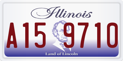 IL license plate A159710