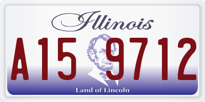 IL license plate A159712