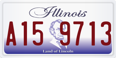 IL license plate A159713