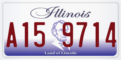 IL license plate A159714