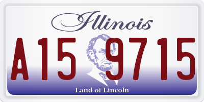 IL license plate A159715