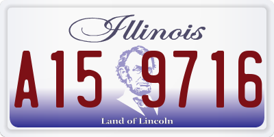 IL license plate A159716