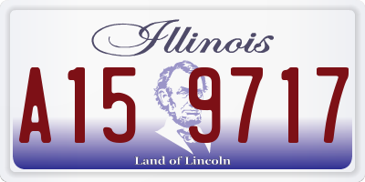 IL license plate A159717
