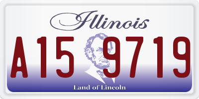 IL license plate A159719