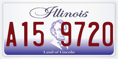 IL license plate A159720