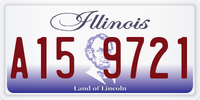 IL license plate A159721