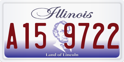 IL license plate A159722