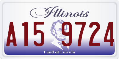 IL license plate A159724