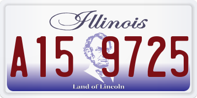 IL license plate A159725