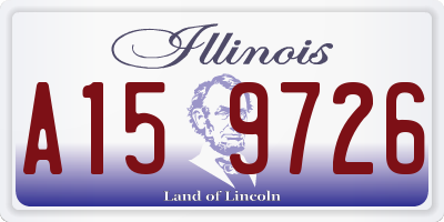 IL license plate A159726