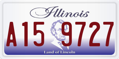 IL license plate A159727