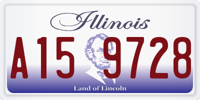 IL license plate A159728