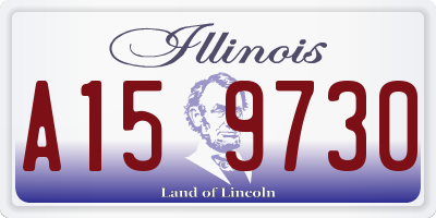 IL license plate A159730