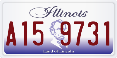 IL license plate A159731