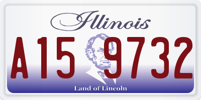 IL license plate A159732