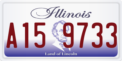IL license plate A159733