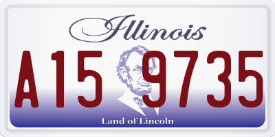IL license plate A159735