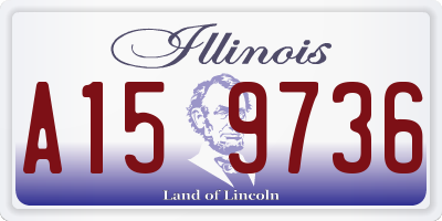 IL license plate A159736