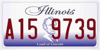 IL license plate A159739