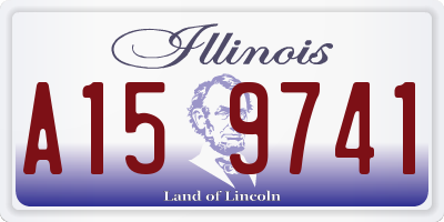 IL license plate A159741
