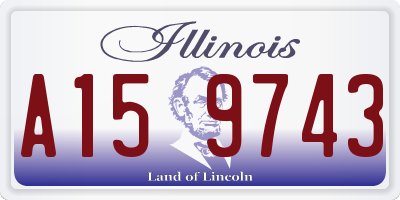 IL license plate A159743