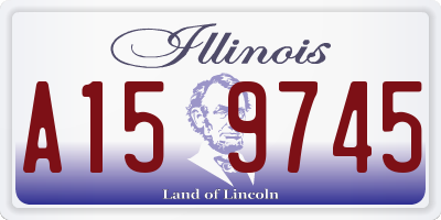IL license plate A159745