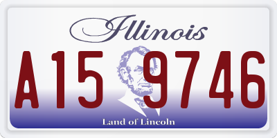 IL license plate A159746