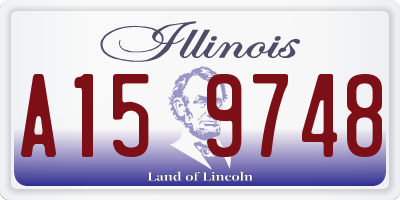 IL license plate A159748