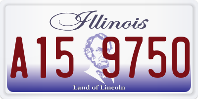 IL license plate A159750