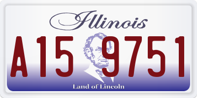 IL license plate A159751