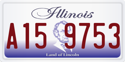 IL license plate A159753
