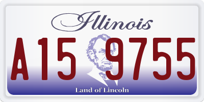 IL license plate A159755