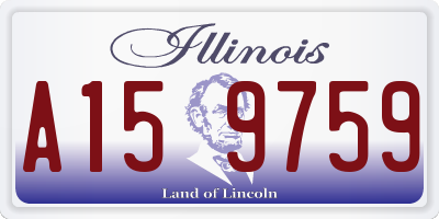 IL license plate A159759