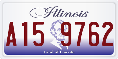IL license plate A159762