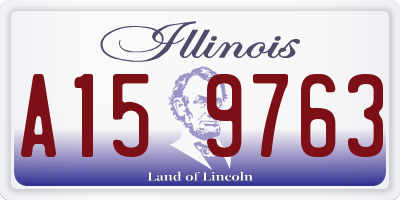 IL license plate A159763