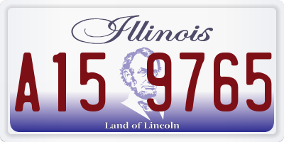 IL license plate A159765