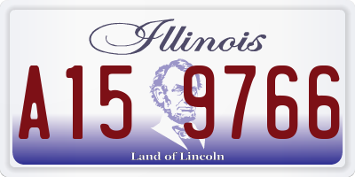 IL license plate A159766