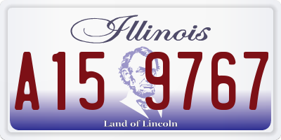 IL license plate A159767