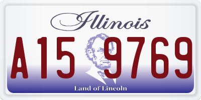 IL license plate A159769