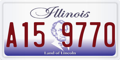 IL license plate A159770
