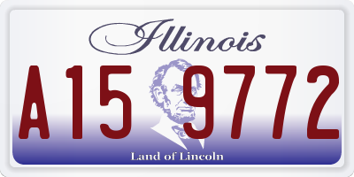 IL license plate A159772