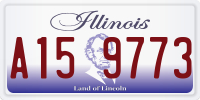 IL license plate A159773