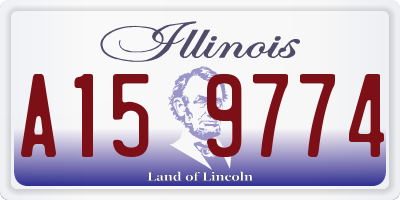 IL license plate A159774