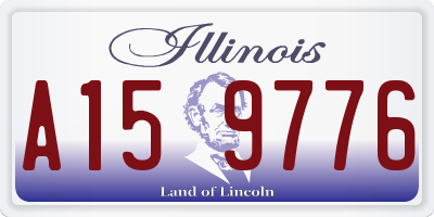 IL license plate A159776
