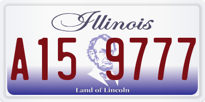 IL license plate A159777